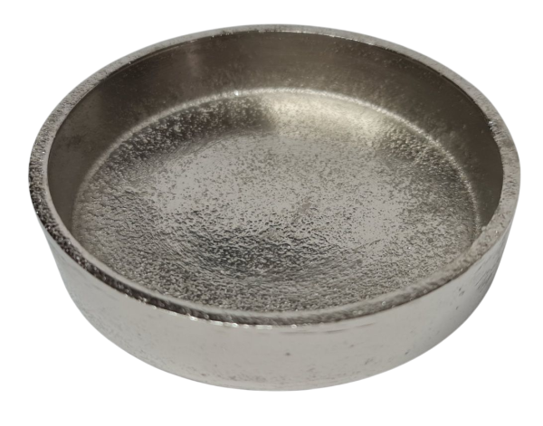 Kerzenteller aus Alu, Durchmesser, 7 cm - 1 Kerzenteller aus Alu, Durchmesser, 7 cm - 1