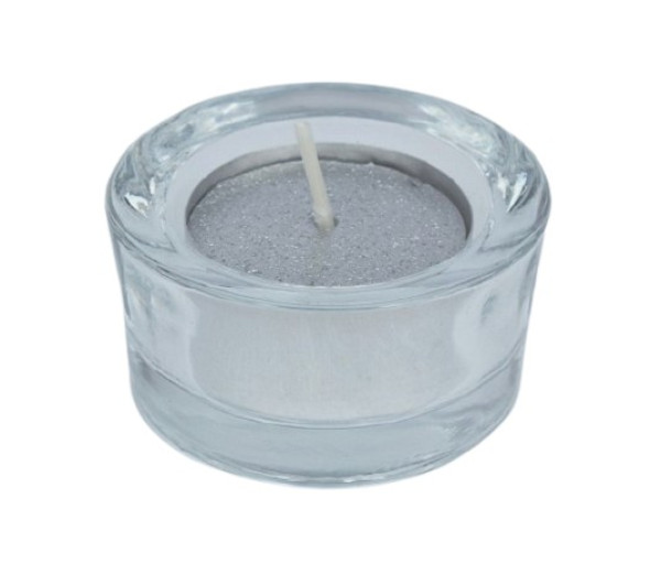 Kleiner Teelichthalter aus Glas. Glas-Teelichthalter - Tischdeko 1