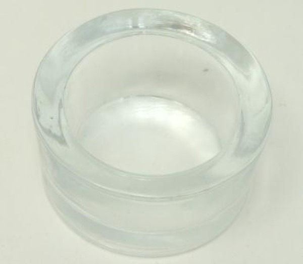 Kleiner Teelichthalter aus Glas. Glas-Teelichthalter - Tischdeko 4