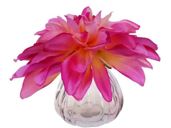 Geriffelte Kugelvase in zwei Farben - 4