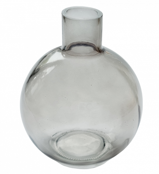 Kugelvase aus durchsichtigem, schwarzem Glas - 1 Kugelvase aus durchsichtigem, schwarzem Glas - 1