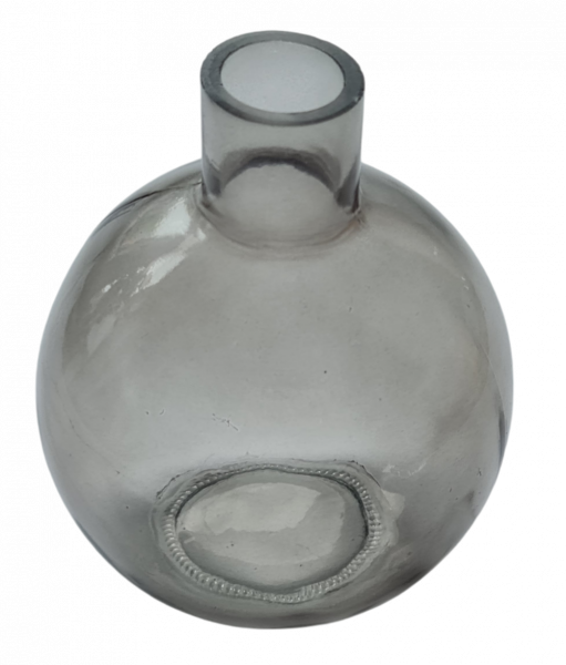 Kugelvase aus durchsichtigem, schwarzem Glas - 4 Kugelvase aus durchsichtigem, schwarzem Glas - 4