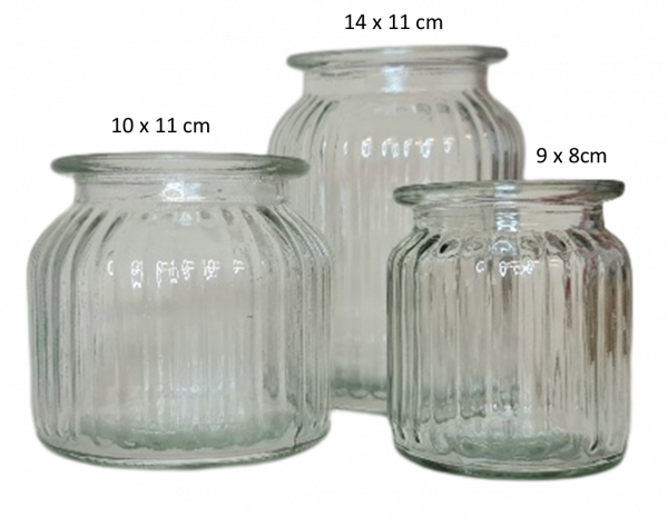 Mediterranes Windlicht aus Glas - 10 x 11 cm - 4