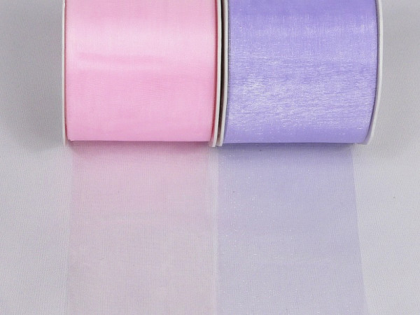 1 m Organzaband 70 mm breit in vielen Farben