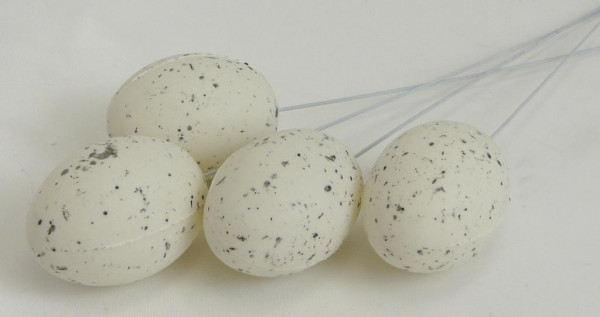 Osterdekorationen - 4 gesprenkelte Ostereier. Tischdeko-online zu Ostern 4