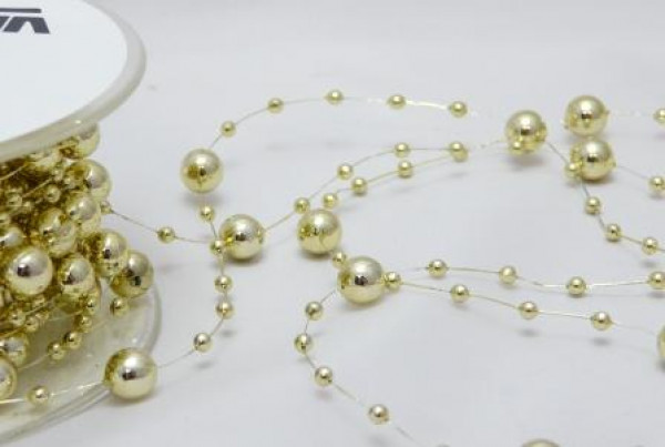 Perlengirlande silber- oder goldfarben 3