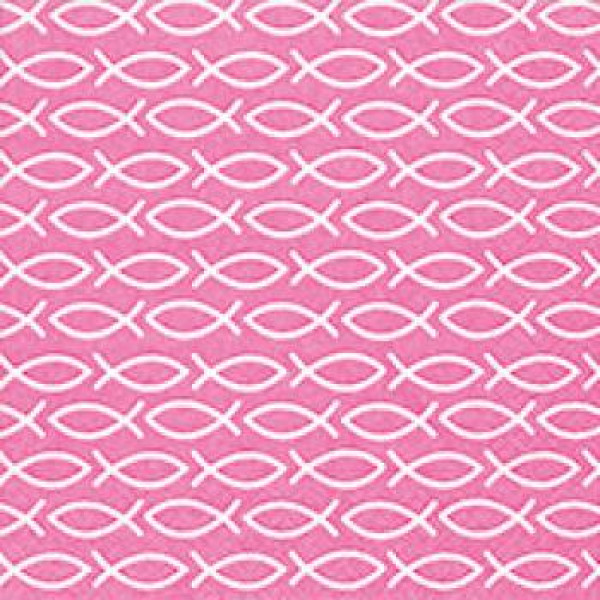 Servietten weiße Fische - Fuchsia / Rosa Servietten weiße Fische - Fuchsia / Rosa