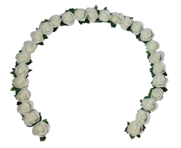 Ehrenplatzdeko mit Rosen