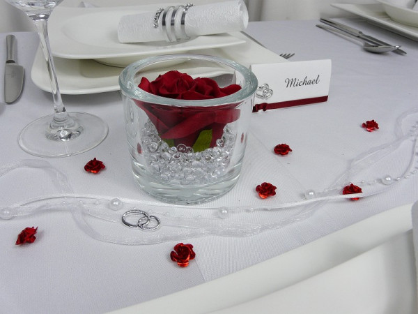Großer Rosenkopf (7 cm) in 3 Farben