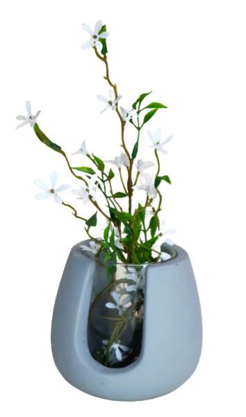 Windlicht/Vase in Betonoptik - 2