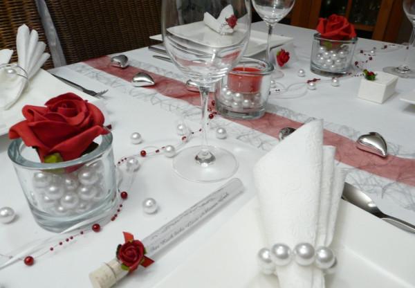 Glasröhrchen mit Rose einer Gastgeschenk Reagenzglas, -