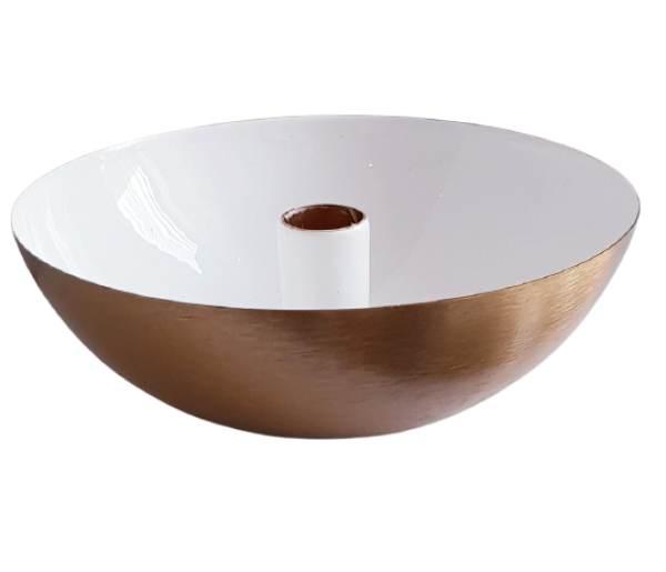 Kerzenhalter - Kerzen-Schale aus Metall  - 1