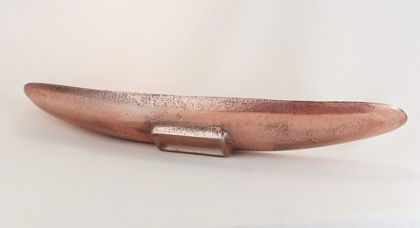 Schale in Hammerschlag-Optik, Dekorteller rosafarben B 4