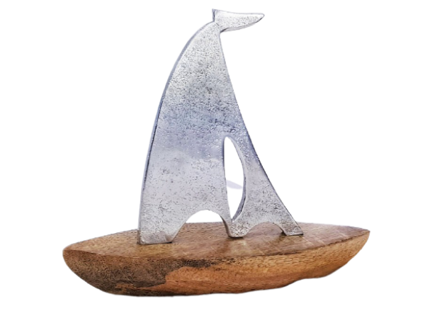 Segelschiff aus Mangoholz und Aluminium - 1 Segelschiff aus Mangoholz und Aluminium - 1