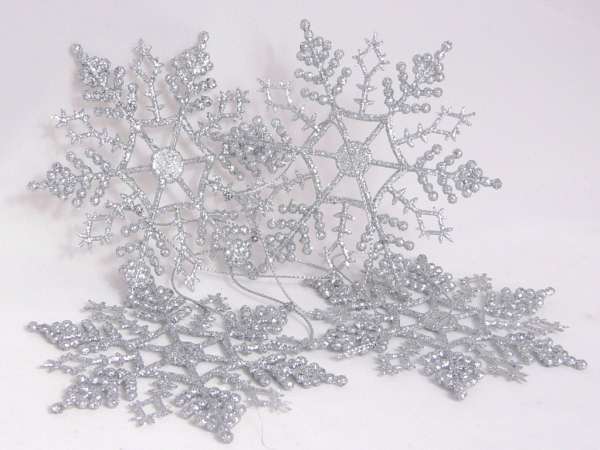 Glitzer-Schneeflocke für Ihre Weihnachtsdeko 2