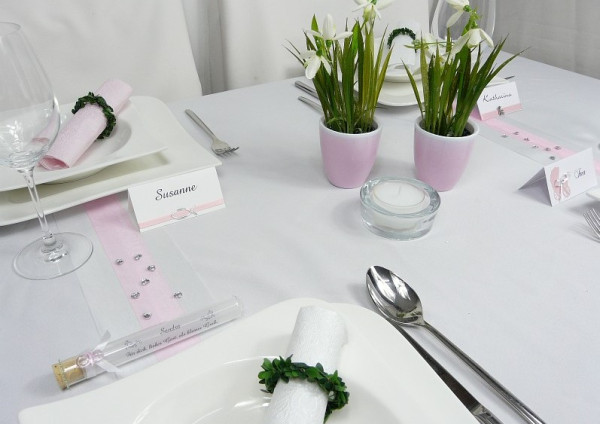 kleine Diamantherzen in zwei Größen - Streudeko