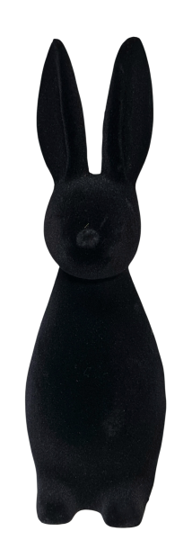 Osterdeko - ein Hase in der Farbe Schwarz oder Grau, 30 cm groß - 5
