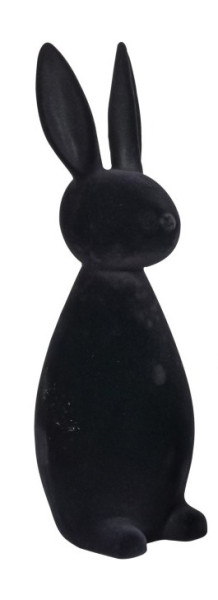 Osterdeko - ein Hase in der Farbe Schwarz oder Grau, 30 cm groß - 1