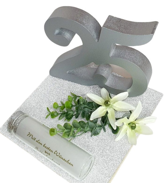 Geldgeschenk, Geldbox "Silverdream" zur Silberhochzeit - 2