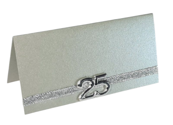 Tischkarte zur Silberhochzeit oder Jubiläum