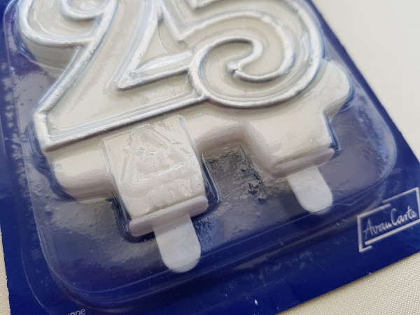 Zahlenkerze 25, Tortenkerze - 3