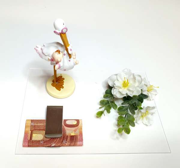 Geldgeschenk "Storch" - Geschenke-Box zur Taufe, Babyshower oder Geburt - 3 Geldgeschenk "Storch" - Geschenke-Box zur Taufe, Babyshower oder Geburt - 3