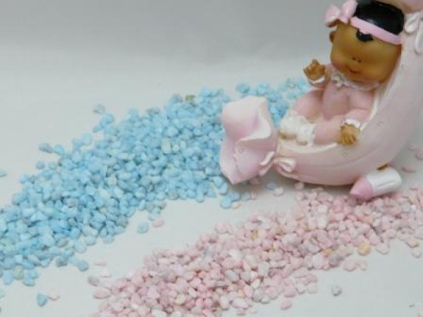 Dekosteine fein in Rosa oder Blau 2