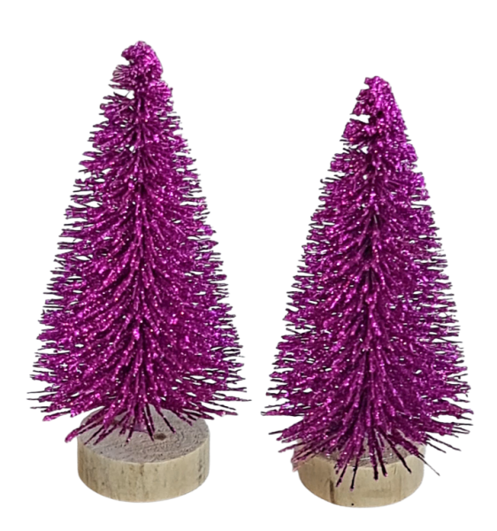 Champagnerfarbener Tannenbaum -  Winterdeko 1