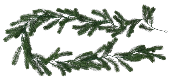 Künstliche Tannengirlande 181 cm am Treppengeländer als Weihnachtsdeko Künstliche Tannengirlande 181 cm am Treppengeländer als Weihnachtsdeko