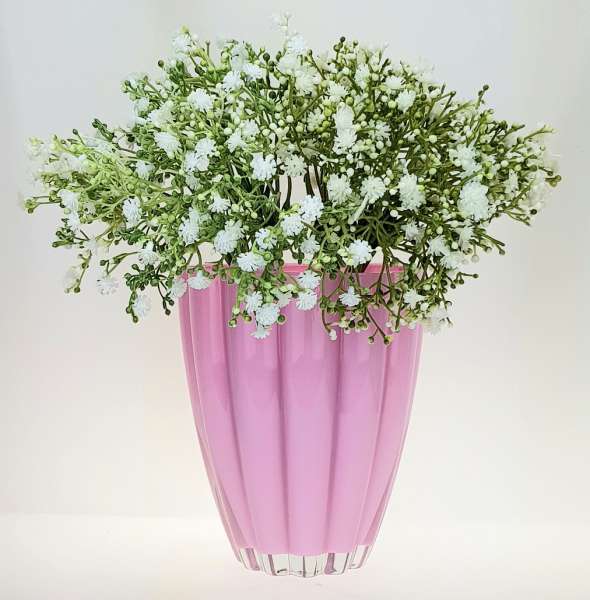 Rosa Glasvase "Bloom" - Vase, Blumenvase - 4 Rosa Glasvase "Bloom" - Vase, Blumenvase - 4