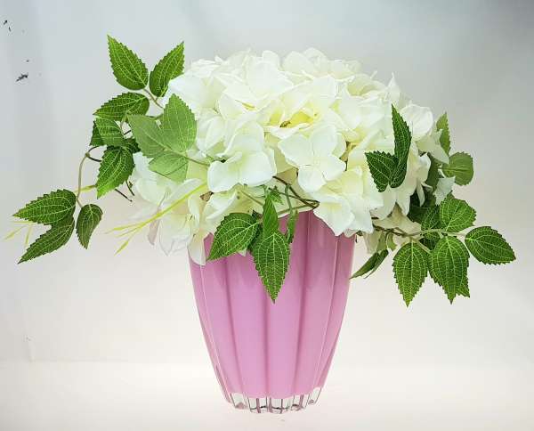 Rosa Glasvase "Bloom" - Vase, Blumenvase - 3 Rosa Glasvase "Bloom" - Vase, Blumenvase - 3