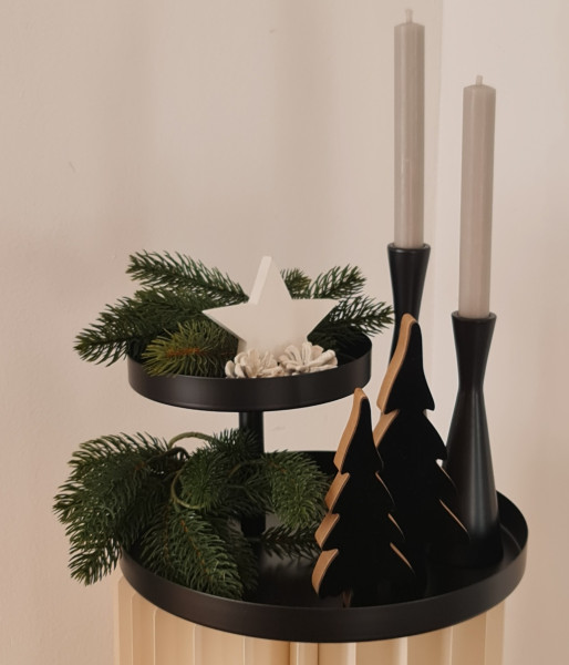 Drei Tannen als Stecker in Edelrostoptik - 4