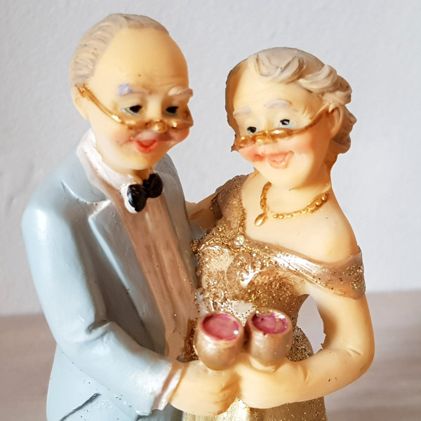 Tortenfigur, Hochzeitspaar für die Goldene Hochzeit - 3 Tortenfigur, Hochzeitspaar für die Goldene Hochzeit - 3