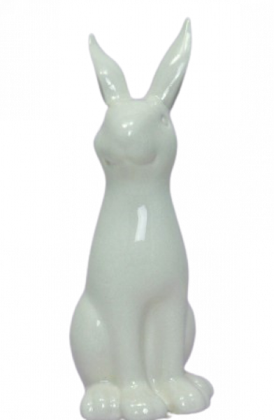 Osterdekoration - Ein eleganter, weißer Hase. Osterdeko 1