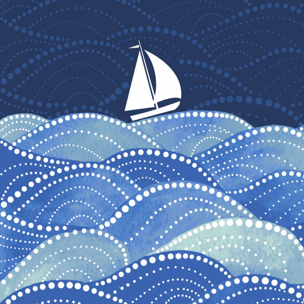 Servietten "Sailing" . Schöne Sommerservietten Servietten "Sailing" . Schöne Sommerservietten