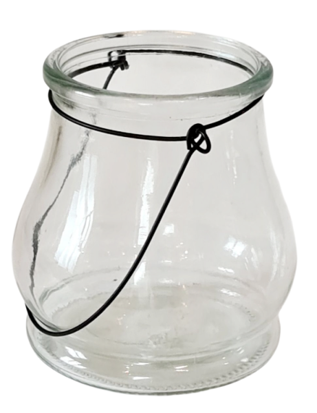 Maritimes Windlicht aus Glas, 13 cm - 1