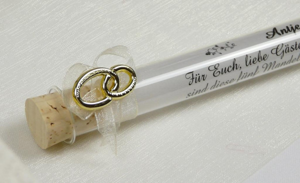 Gastgeschenke, Glasröhrchen, Reagenzglas, Ringe, Hochzeit, Tischdeko Gastgeschenke, Glasröhrchen, Reagenzglas, Ringe, Hochzeit, Tischdeko