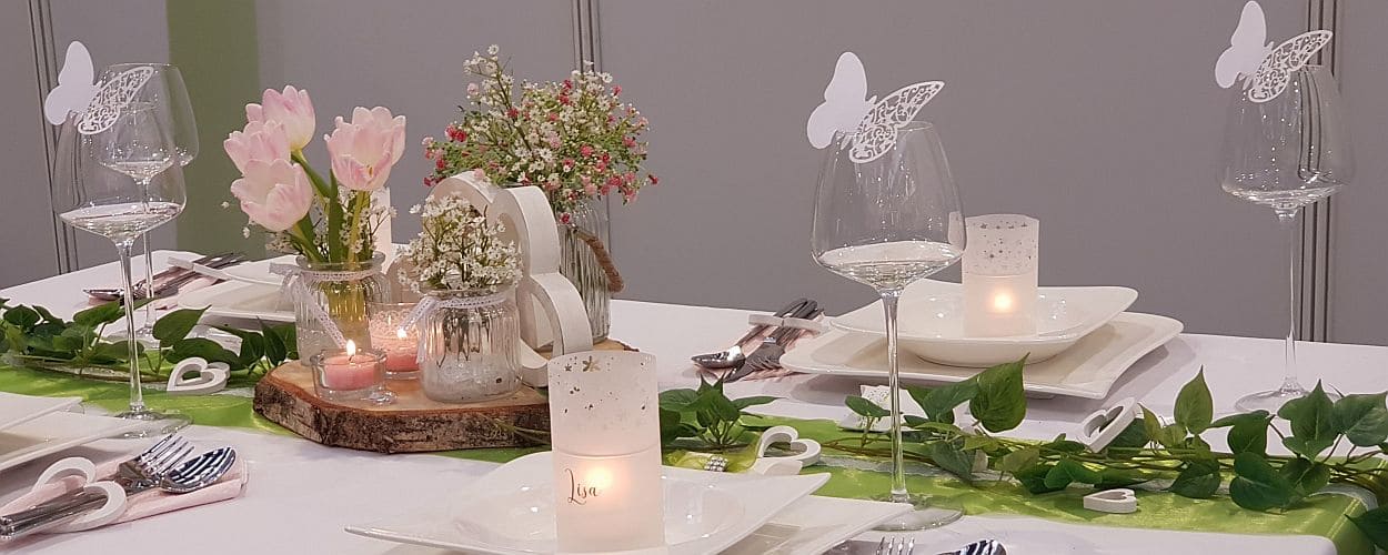 TrauDich! 2019 in Düsseldorf - die Hochzeitsmesse im Areal Böhler mit Tischdeko-online aus Dorsten vom 12.-13.01.2019